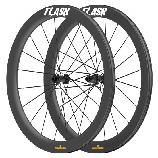 700C 55x31mm Carbon Tubeless Hooked /Hookless Gravel / CX Wheelset with Blade Carbon Spokes