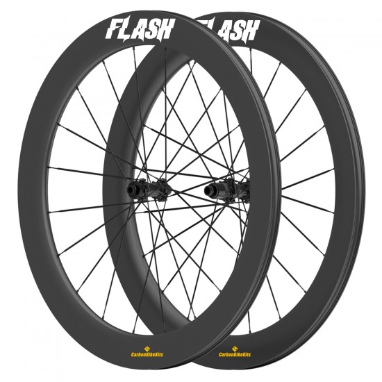700C 65x31mm Carbon Tubeless Hooked /Hookless Gravel / CX Wheelset with Blade Carbon Spokes