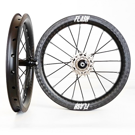Aro de Carbono Clincher 14 pulgadas 30x30mm Aro de Carbono Clincher 14 pulgadas 30x30mm