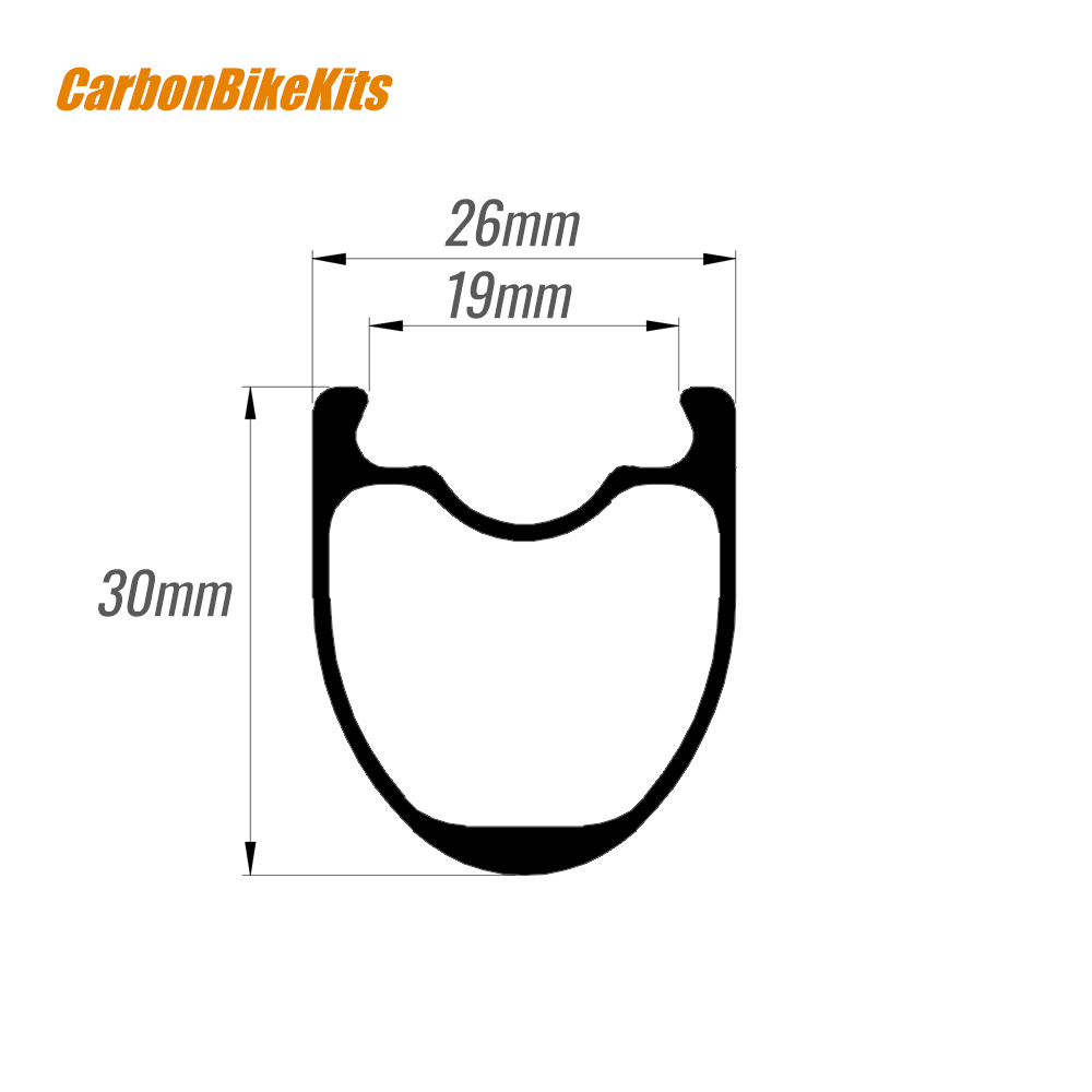16Inch 349mm 30x26mm Clincher Carbon Rim|CarbonBikeKits(CBK)