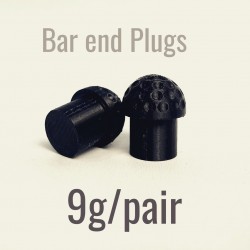 Tappi Manubrio Leggeri 8,5g/coppia per Bici da Strada/TT/Pista con Superficie a Fossette