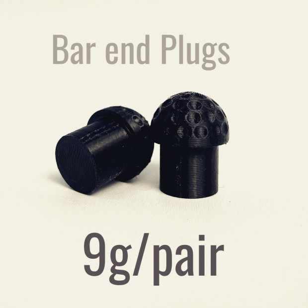 Tappi Manubrio Leggeri 8,5g/coppia per Bici da Strada/TT/Pista con Superficie a Fossette