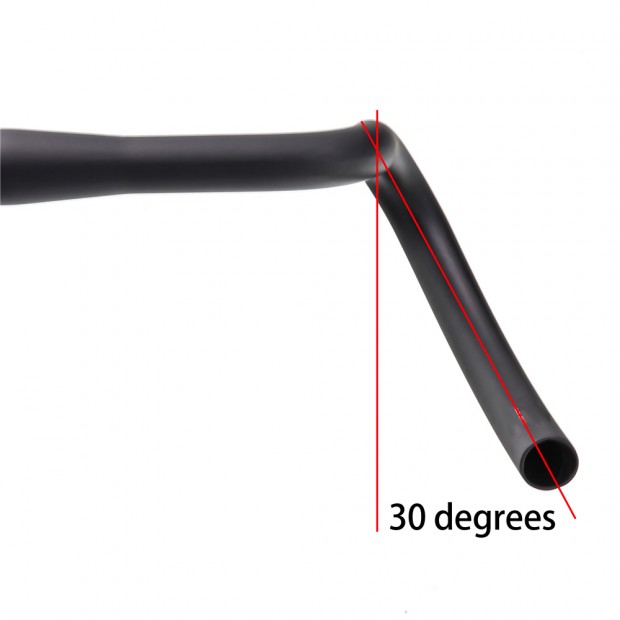 Manubrio Gravel in Carbonio Integrato con Passaggio Interno dei Cavi a 30°, Compatibile con DI2 Manubrio Gravel in Carbonio Integrato con Passaggio Interno dei Cavi a 30°, Compatibile con DI2