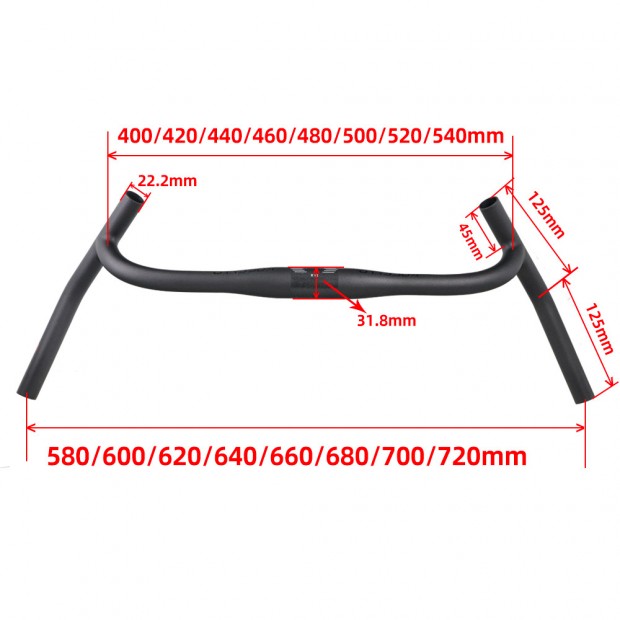 Integrierter Carbon Gravel Lenker mit Internen Kabeln