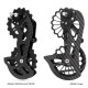 Sistema de polea de desviador trasero de fibra de carbono para Shimano y SRAM, 13T-17T Sistema de polea de desviador trasero de fibra de carbono para Shimano y SRAM, 13T-17T