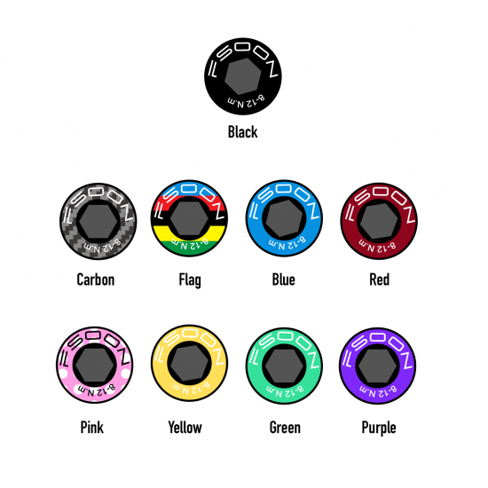 CBK-FSOON Leichter Fahrrad-Carbon-Steckachse 