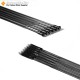 3,5 mm Carbon- mit Edelstahl-Fahrradspeichen für Großloch-Naben, Klingen-Design, gerade gezogen, mit Nippeln 3,5 mm Carbon- mit Edelstahl-Fahrradspeichen für Großloch-Naben, Klingen-Design, gerade gezogen, mit Nippeln