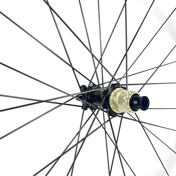 [Ultraleicht] 1060g 700C 25x25mm Asymmetrisch Scheibenbremse Carbon Rennrad Radsatz Tubeless