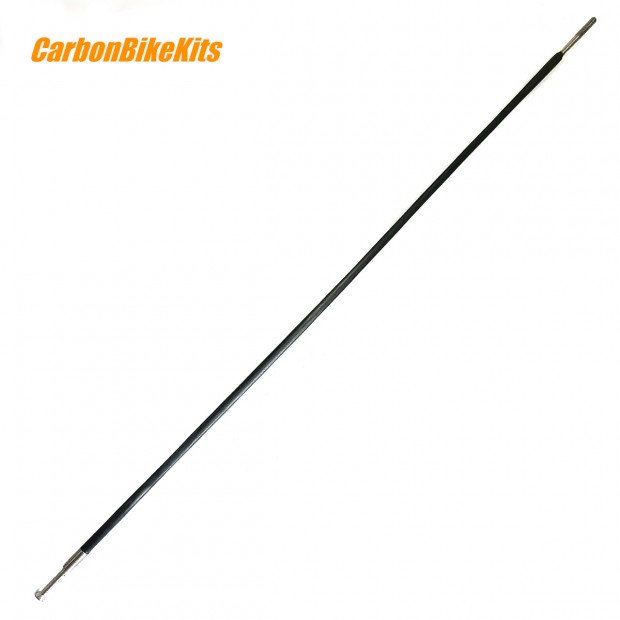 Raggi per Bicicletta in Carbonio + Titanio 3x1.5mm 2,6g, Straight Pull / J-bend, Lunghezza 250mm-307mm Raggi per Bicicletta in Carbonio + Titanio 3x1.5mm 2,6g, Straight Pull / J-bend, Lunghezza 250mm-307mm