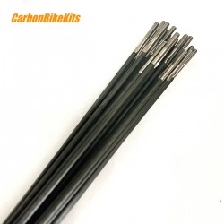 2.3x1.6mm 2g Carbon with Titanium alloy Bicycle Spokes Straight Pull 142mm-307mm 2.3x1.6mm 2g Carbon with Titanium alloy Bicycle Spokes Straight Pull 142mm-307mm