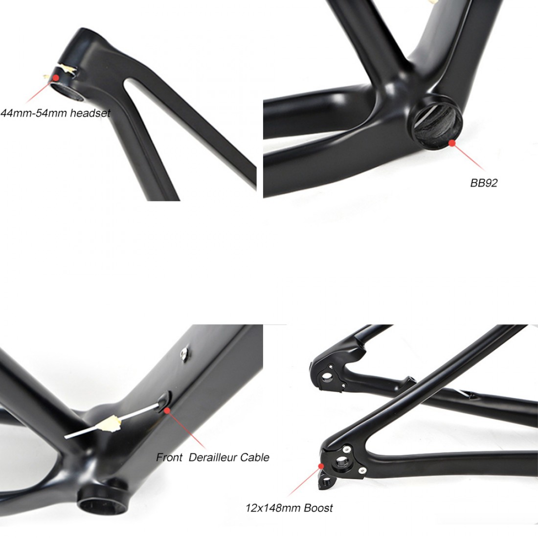 CFM2002 27.5er / 29er MTB Full Carbon Hard Tail Frame Boost 12x148mm ...