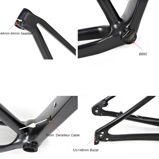 CFM2002 Telaio MTB Hard Tail in carbonio 27.5 / 29 Boost 12x148mm CFM2002 Telaio MTB Hard Tail in carbonio 27.5 / 29 Boost 12x148mm