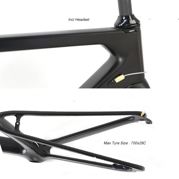 CFM3001D Carbon Road Bicyle Frame Frame Disc Brake Thru Axle CFM3001D Carbon Road Bicyle Frame Frame Disc Brake Thru Axle