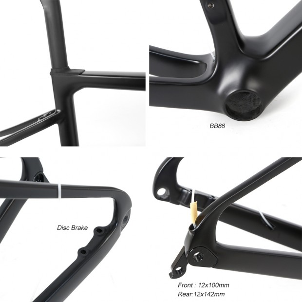 CFM3001D Carbon Road Bicyle Frame Frame Disc Brake Thru Axle CFM3001D Carbon Road Bicyle Frame Frame Disc Brake Thru Axle