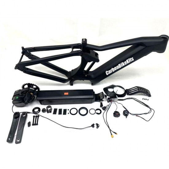 CFM1049E Telaio MTB sospensione in carbonio 29 per bici elettrica compatibile con motori Bafang M510 M600 CFM1049E Telaio MTB sospensione in carbonio 29 per bici elettrica compatibile con motori Bafang M510 M600