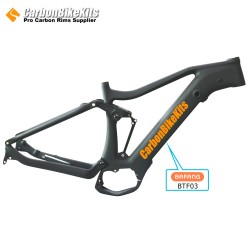 CFM1075E Telaio sospensione in carbonio per MTB elettrica compatibile con motore Bafang M500