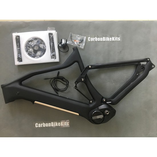 CFM1075E Telaio sospensione in carbonio per MTB elettrica compatibile con motore Bafang M500