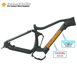 CFM1085E Telaio sospensione in carbonio per MTB elettrica compatibile con motore Shimano E8000