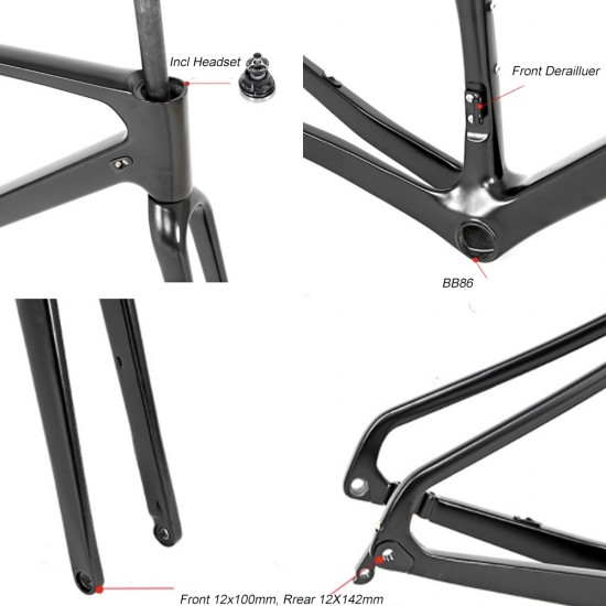 CFM3002 700C Full Carbon CX/Gravel Frame 700x40C CFM3002 700C Full Carbon CX/Gravel Frame 700x40C