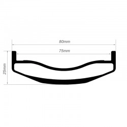 26er 80mm width Carbon Fat Bike Rim
