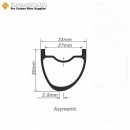 27.5er / 29er Carbon 33x30mm inner Width 27mm Tubeless Hookless Symmetric / Asymmetric MTB Rim