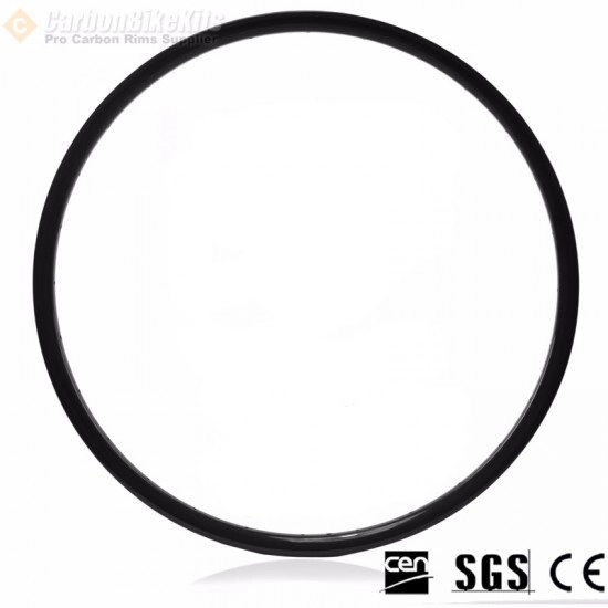27.5er Carbon 27x23mm inner Width 22mm Tubeless Hookless Asymetric MTB Rim 28holes