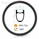 700C 30x23mm Tubular/Clincher  Road Bike Rims 20-24holes Rim Brake