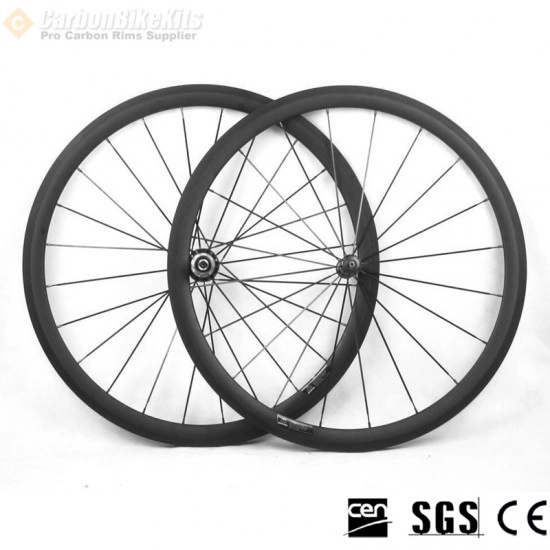 340g Ultralight 700C 38x25mm Asymmetrische Tubeless / Schlauchreifen Rennradfelge