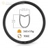 700C 35x25mm Tubular Road Bike Rims Clearance