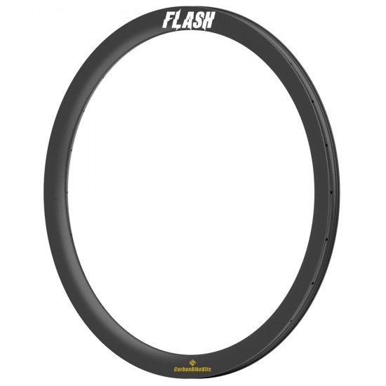 32 inch asymmetric carbon fiber gravel rim 45mm depth 33mm wide