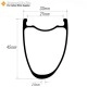 32 inch asymmetric carbon fiber gravel rim 45mm depth 33mm wide
