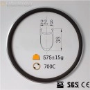 700C 38x23mm Clincher Alloy Brake Surface Carbon Road Bike Rim 28Holes