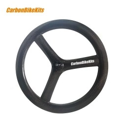 20-Inch 451 Carbon Tri Spoke Wheelset | 26mm Wide Clincher Minivelo Wheels